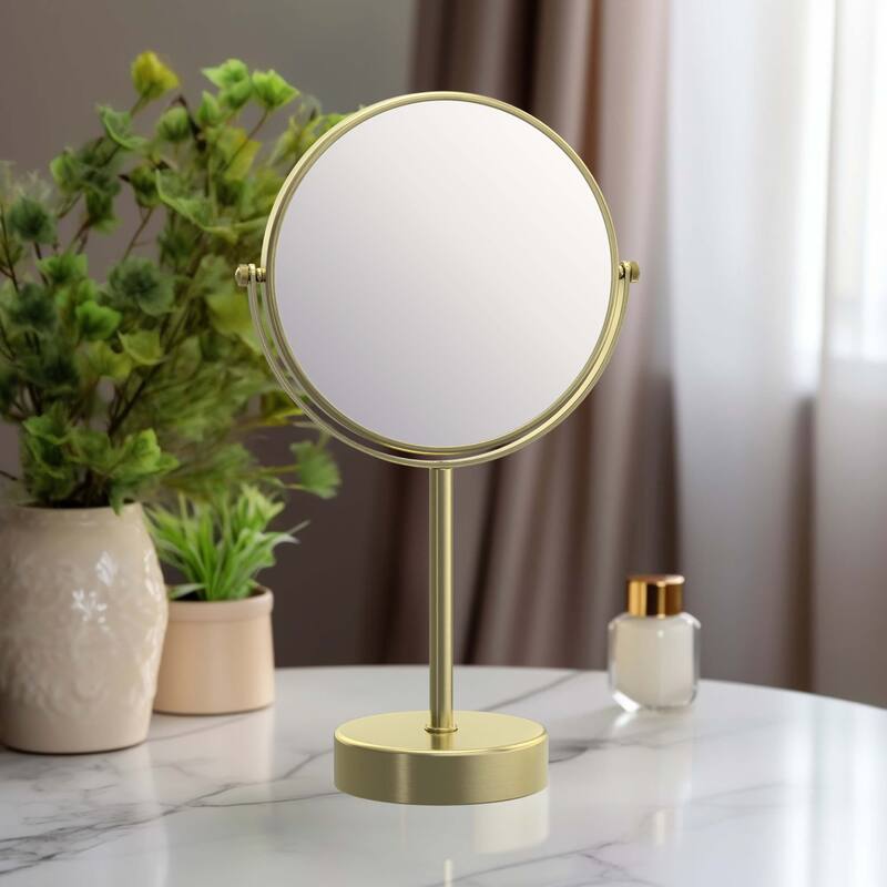 Circular Free Standing Magnifying Make Up Mirror
