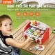 preview thumbnail 2 of 5, Kids BBQ Grill Playset, Wooden Grill Playset With Realistic Carbon Fire, Wooden Play Food Kitchen Accessory (26 PCS) - 26 PCS