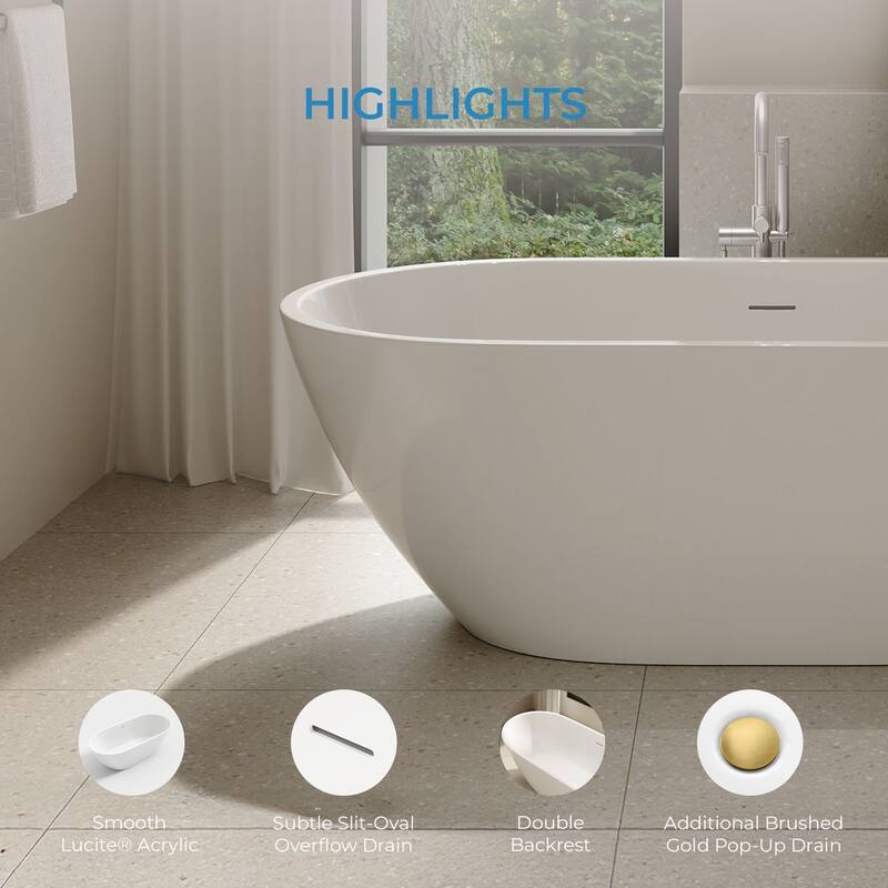 OVE Ayago Free Standing Bathtub Kit with extra Hardware