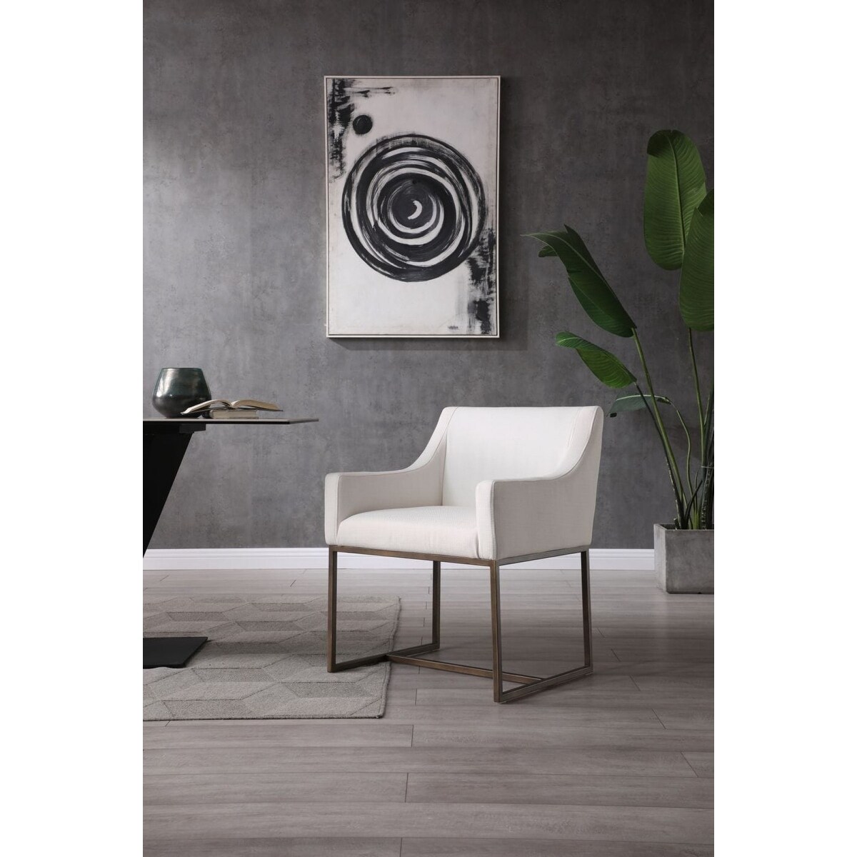 White Velvet Antique Brass Dining Chair Bed Bath Beyond 36132509