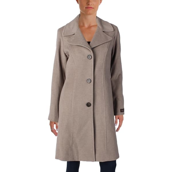 Shop Anne Klein Womens Trench Coat Winter Cashmere Free Shipping