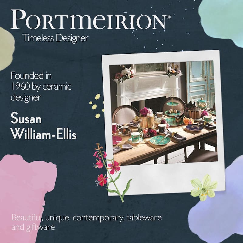 Portmeirion Sara Miller London Chelsea 3 Tier Cake Stand - 10.5", 8", 6"