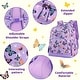 preview thumbnail 5 of 4, Butterfly Backpack for Girls, Purple, 15 inch