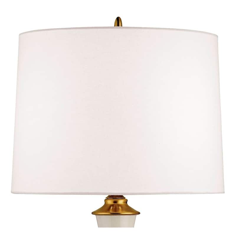 Currey & Company Lynton Cream Table Lamp - 31"h x 16"dia