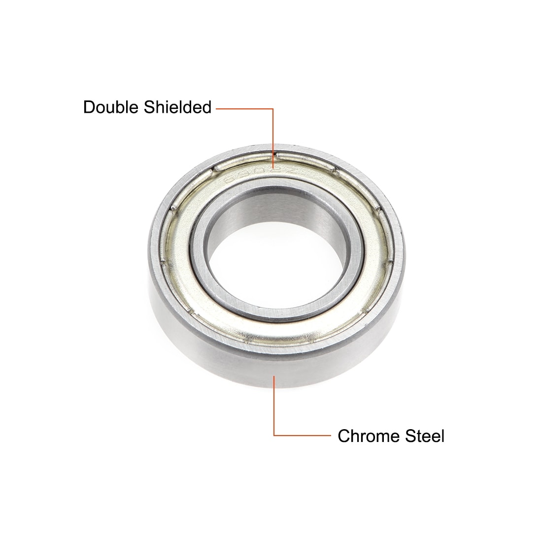 Deep Groove Ball Bearings Metric Double Shielded Chrome Steel ABEC3 Z1