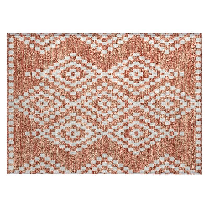 Machine Washable Indoor/ Outdoor Chantille Boho Moroccan Rug
