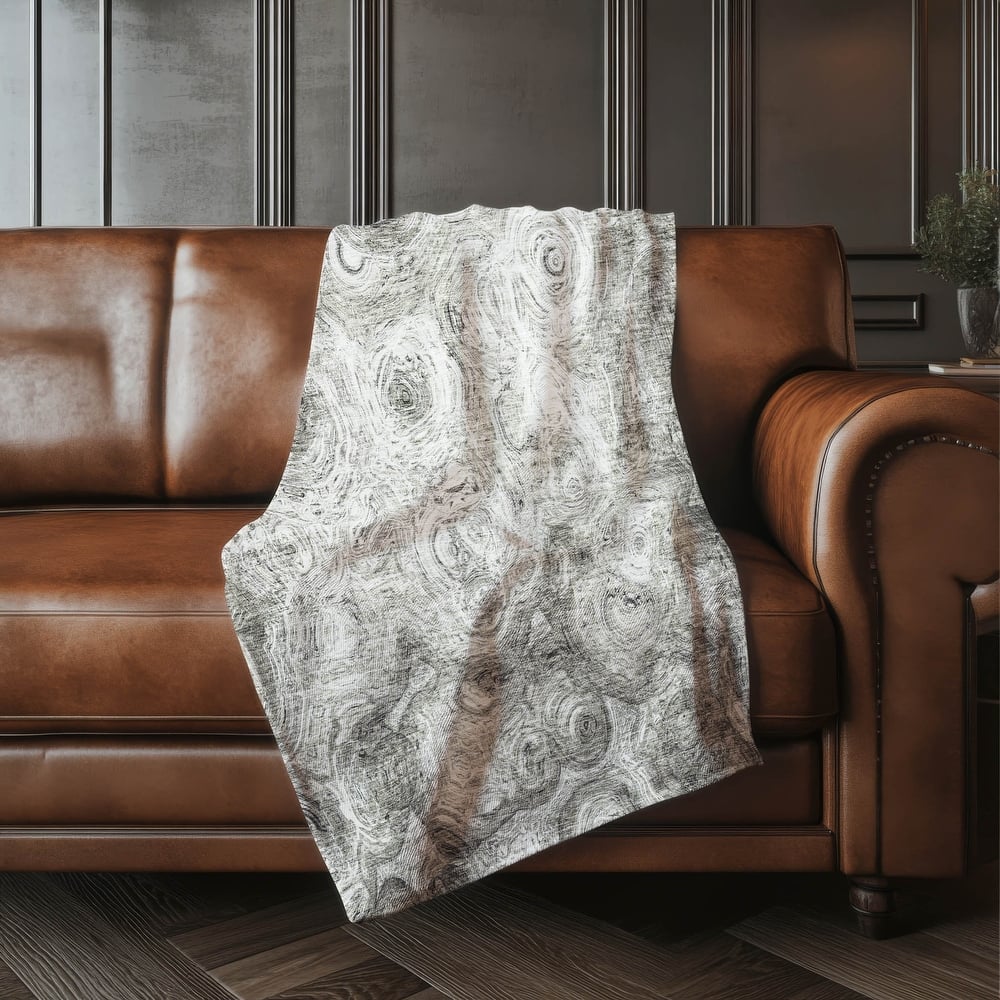 Premium Machine Washable Casual Contemporary Sherpa Throw Blanket