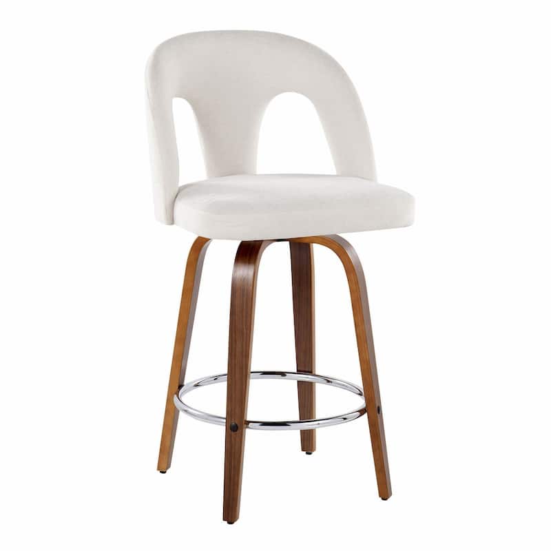 Ava Upholstered 26" Fixed-Height Counter Stool - Set of 2