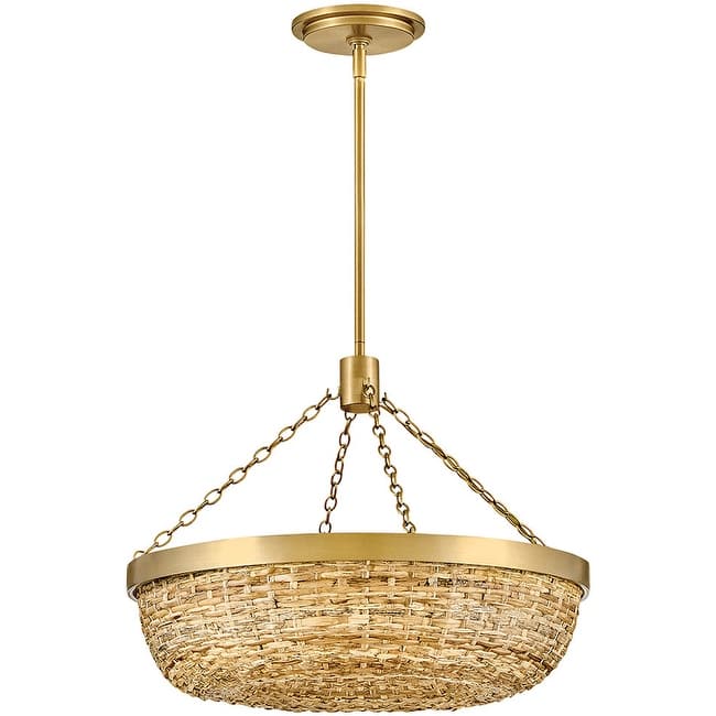 Hinkley Lighting 48423 Sanibel 4 Light 20" Wide LED Pendant with Woven