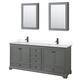 Option Dark Gray / Carrara Cultured Marble Top / Matte