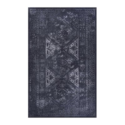 LOOM & LUXE Black/Gray Area Rug
