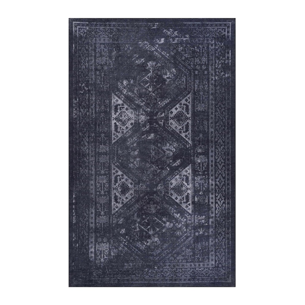 LOOM & LUXE Black/Gray Area Rug