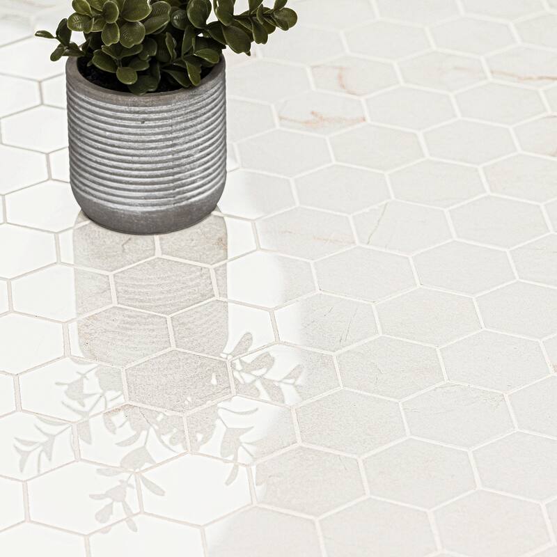 Ackland AKN-P-BE2X2HXP-CA Beldale - 12" x 12" Porcelain Geometric