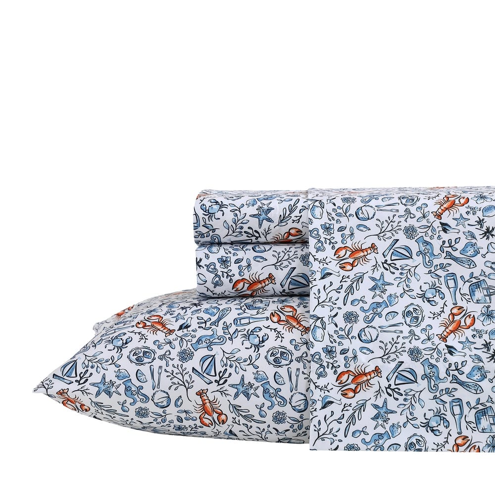 Nautica Printed Cooling Bed Sheet Sets