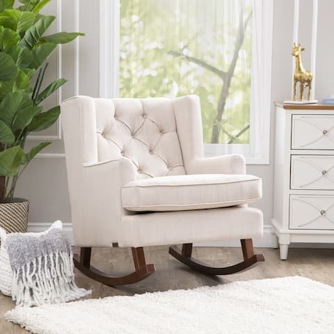 Abbyson Thatcher Fabric Rocker Chair