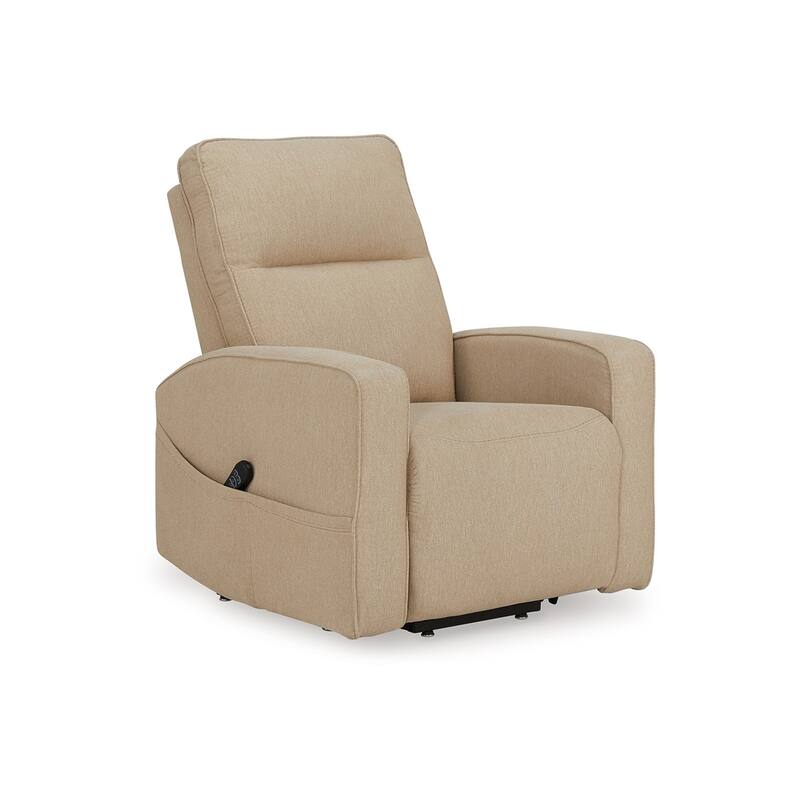 Lawson Power Lift Recliner Chair, Taupe Polyester, Soft Foam Cushioned