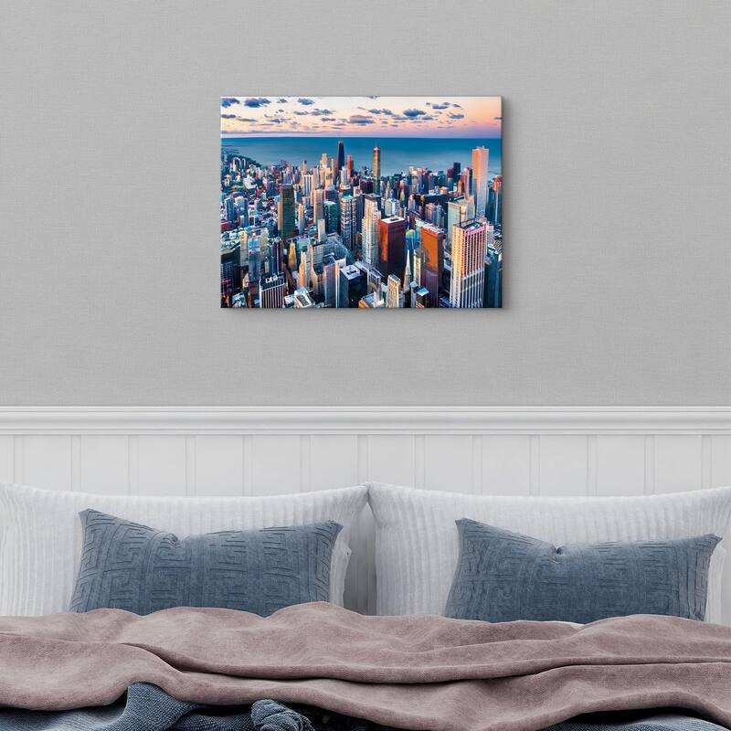 Chicago Building Wall Art USA City Skyline Wall Decor