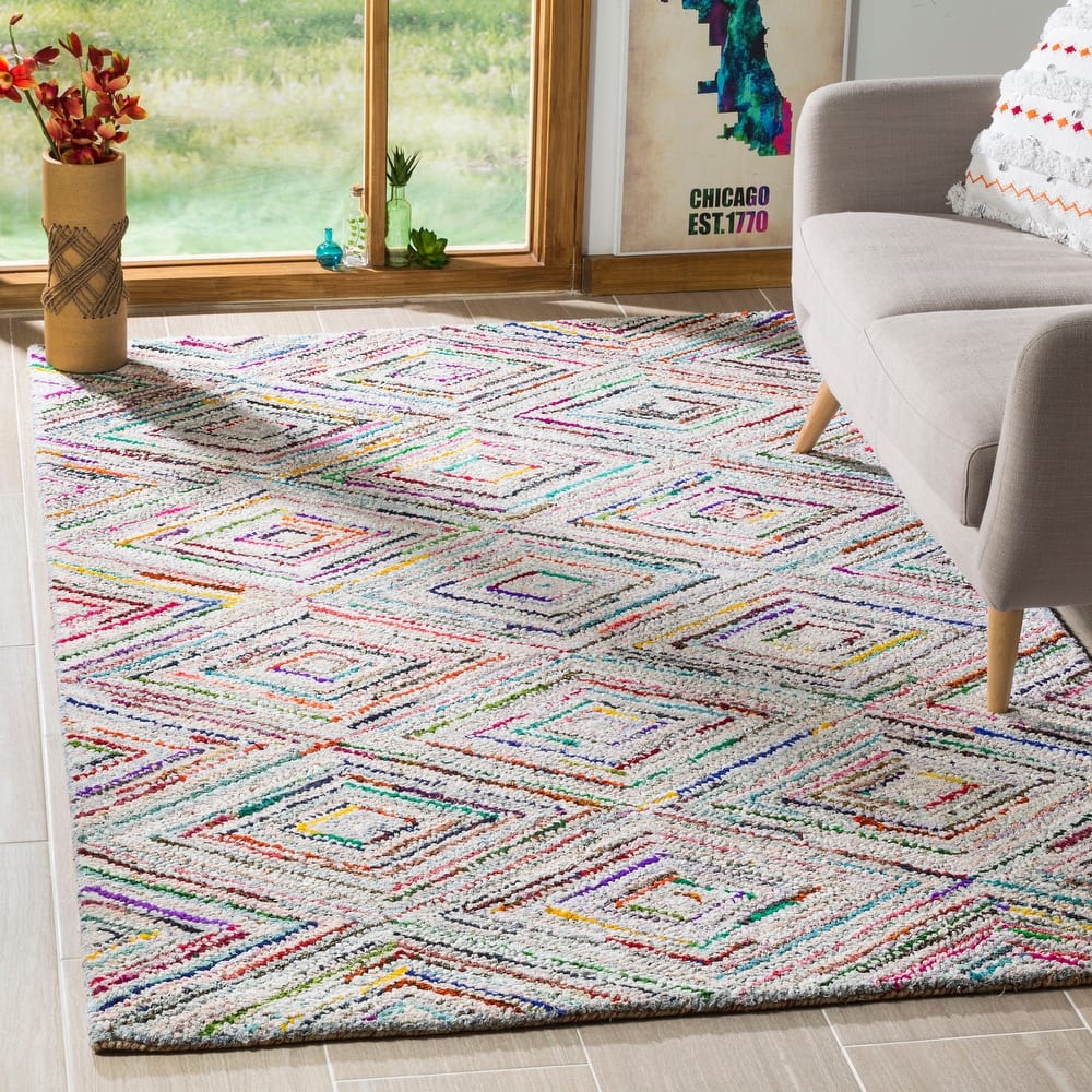 SAFAVIEH Handmade Nantucket Bengusu Contemporary Cotton Rug