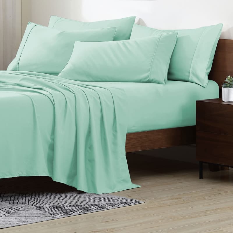 Swift Home Premium Ultra Soft Microfiber 6-Piece Sheet Set with Extra Pillowcases
