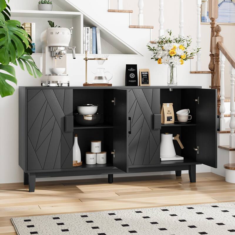 Medieval Modern Multifunctional Decorative Cabinet, Modern Style Buffet with Storage