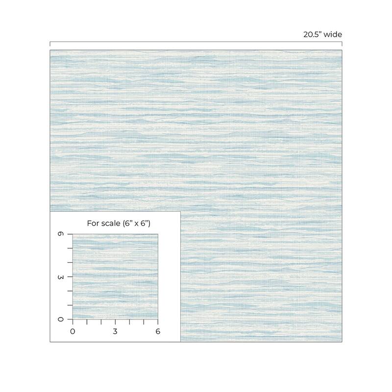 Seabrook Designs Sky Wave Stringcloth Unpasted Wallpaper