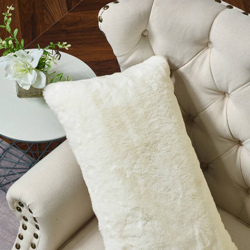 Serenta Heavy Fauxfur Pillow Shell 2 PC Set, NO INSERT
