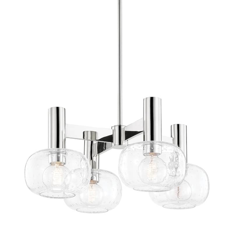 Carson Carrington Vantholmen 4-light Chandelier - Polished Nickel