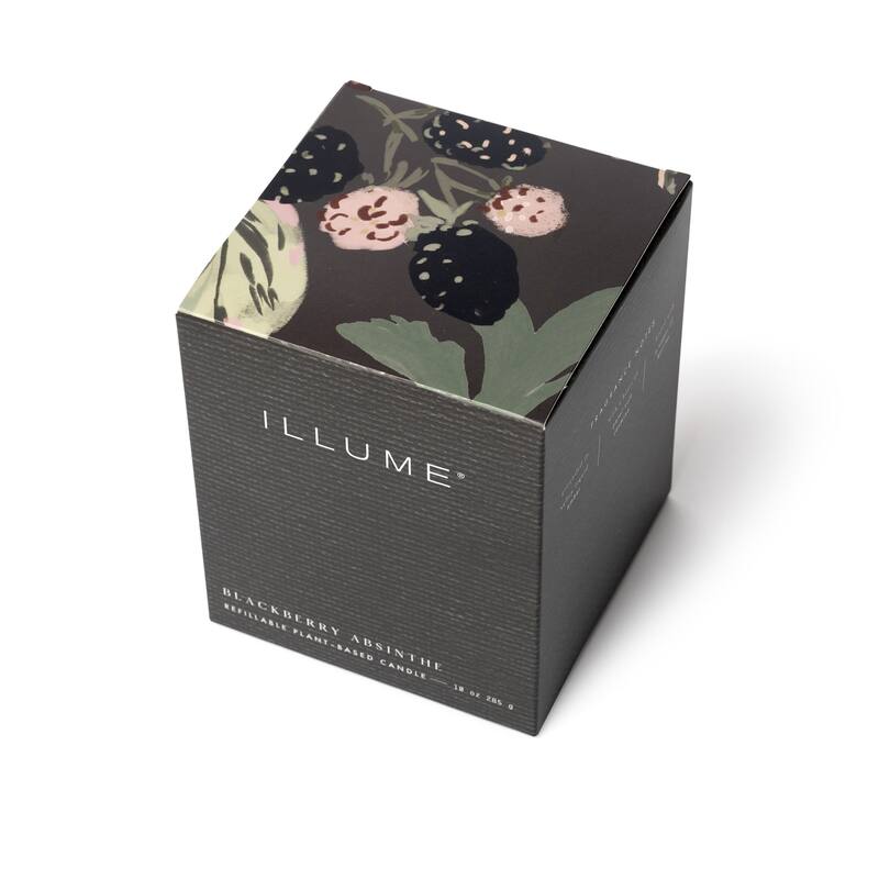 ILLUME Beautifully Done Baltic Glass Candle, Blackberry Absinthe
