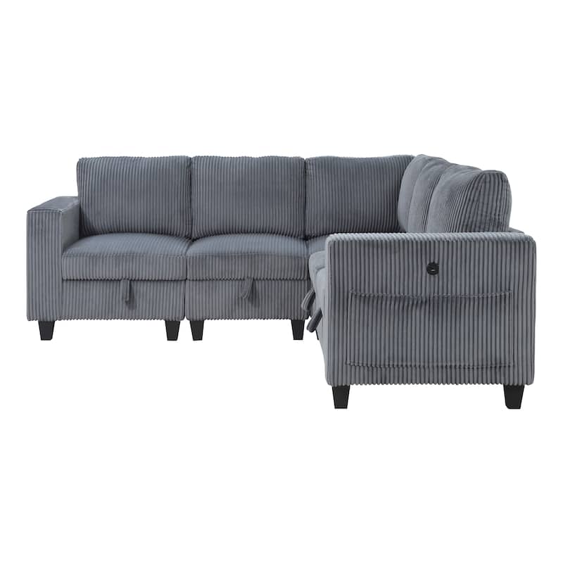 Kenlis 5-Piece Modular Sectional Sofa with Storage
