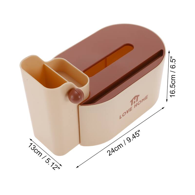 1 Pc Versatile Tissue Box Cover for Bedroom Table - Pink