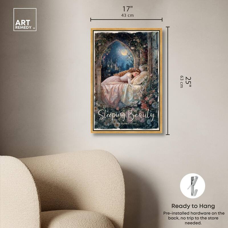 Classic Sleeping Beauty Canvas by Art Remedy