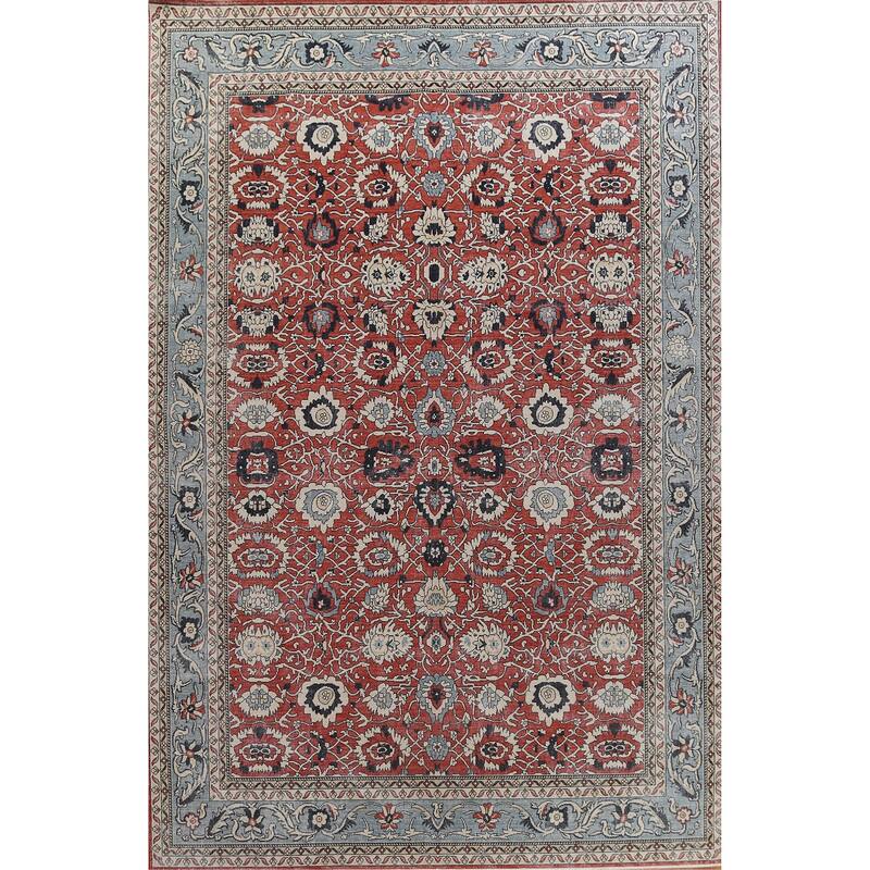Floral Sultanabad Ziegler Turkish Oriental Wool Area Rug Hand-knotted - 9'9" x 13'0"