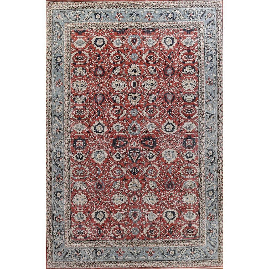Floral Sultanabad Ziegler Turkish Oriental Wool Area Rug Hand-knotted - 9'9" x 13'0"