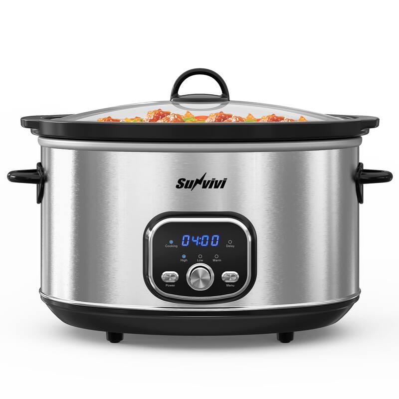 8.5 Quart Programmable Slow Cooker with Delay Function