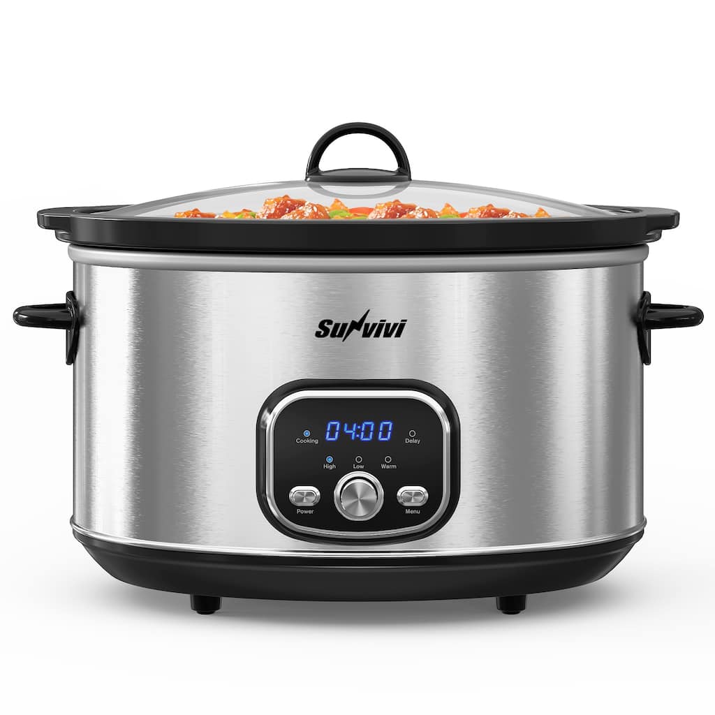8.5 Quart Programmable Slow Cooker with Delay Function