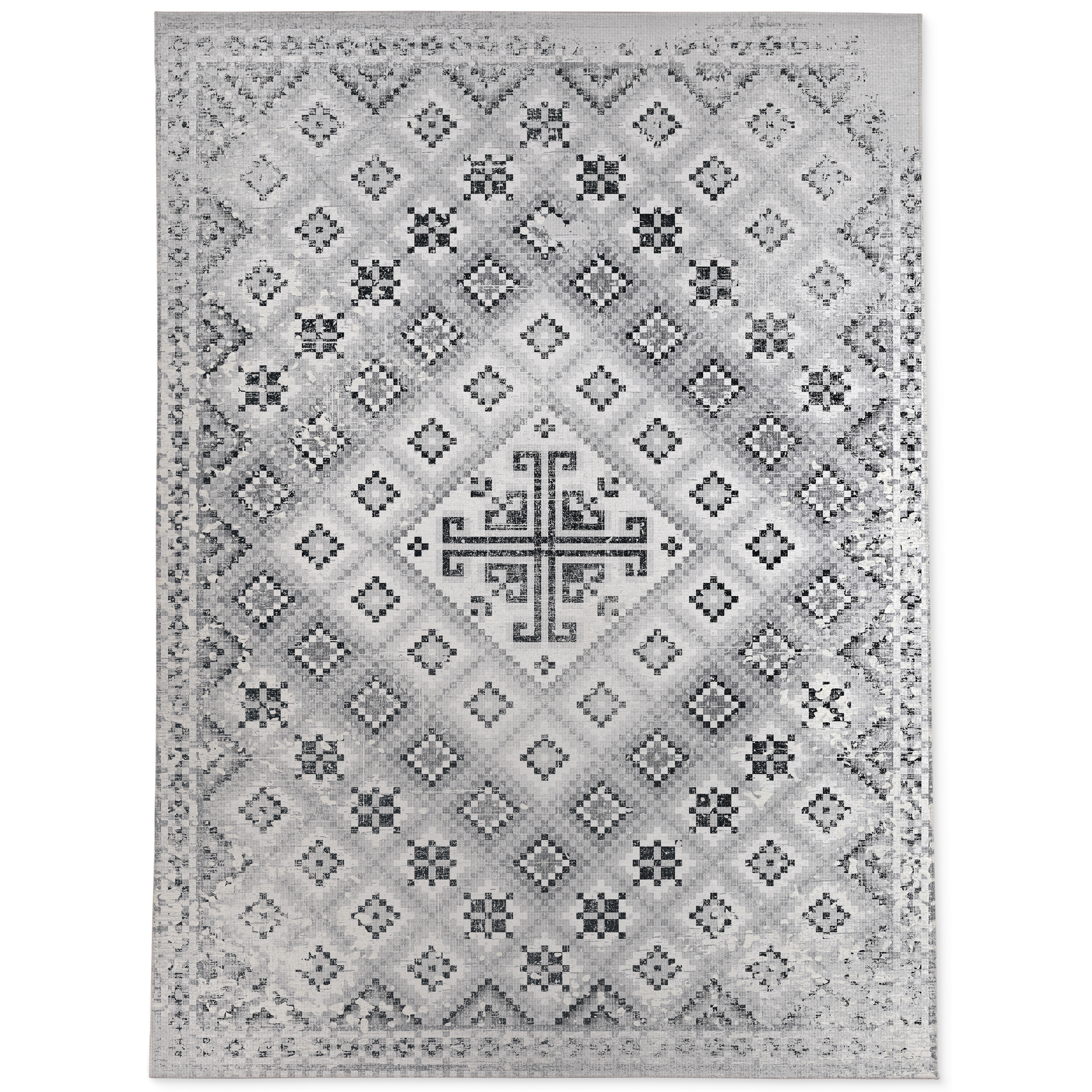 ADILAND GREY DISTRESSED Area Rug By Kavka Designs - Bed Bath & Beyond -  32125989