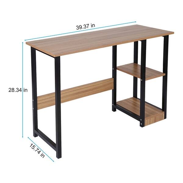 39 Inch Writing Laptop Table Home Desktop Computer Desk Bedroom Laptop ...
