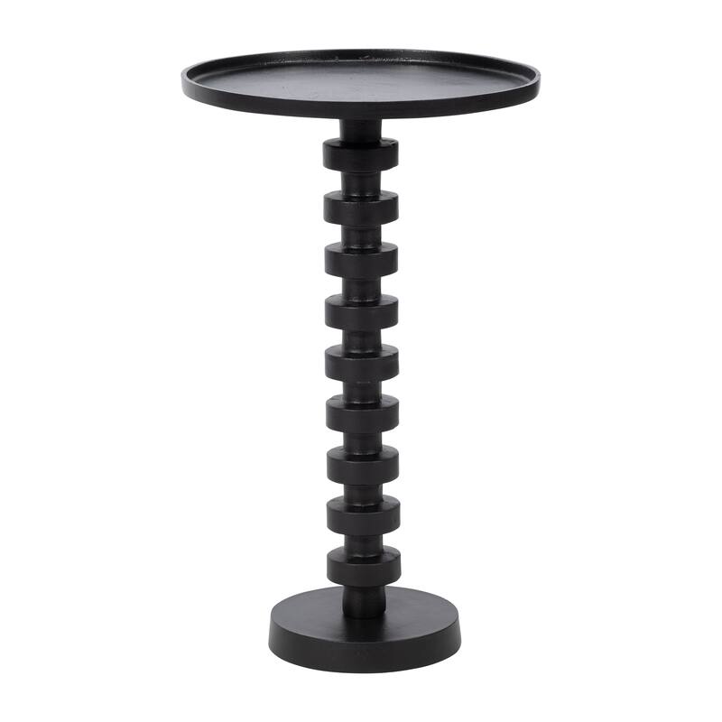 Sagebrook Home Aluminum Stacked Pedestal Accent Table