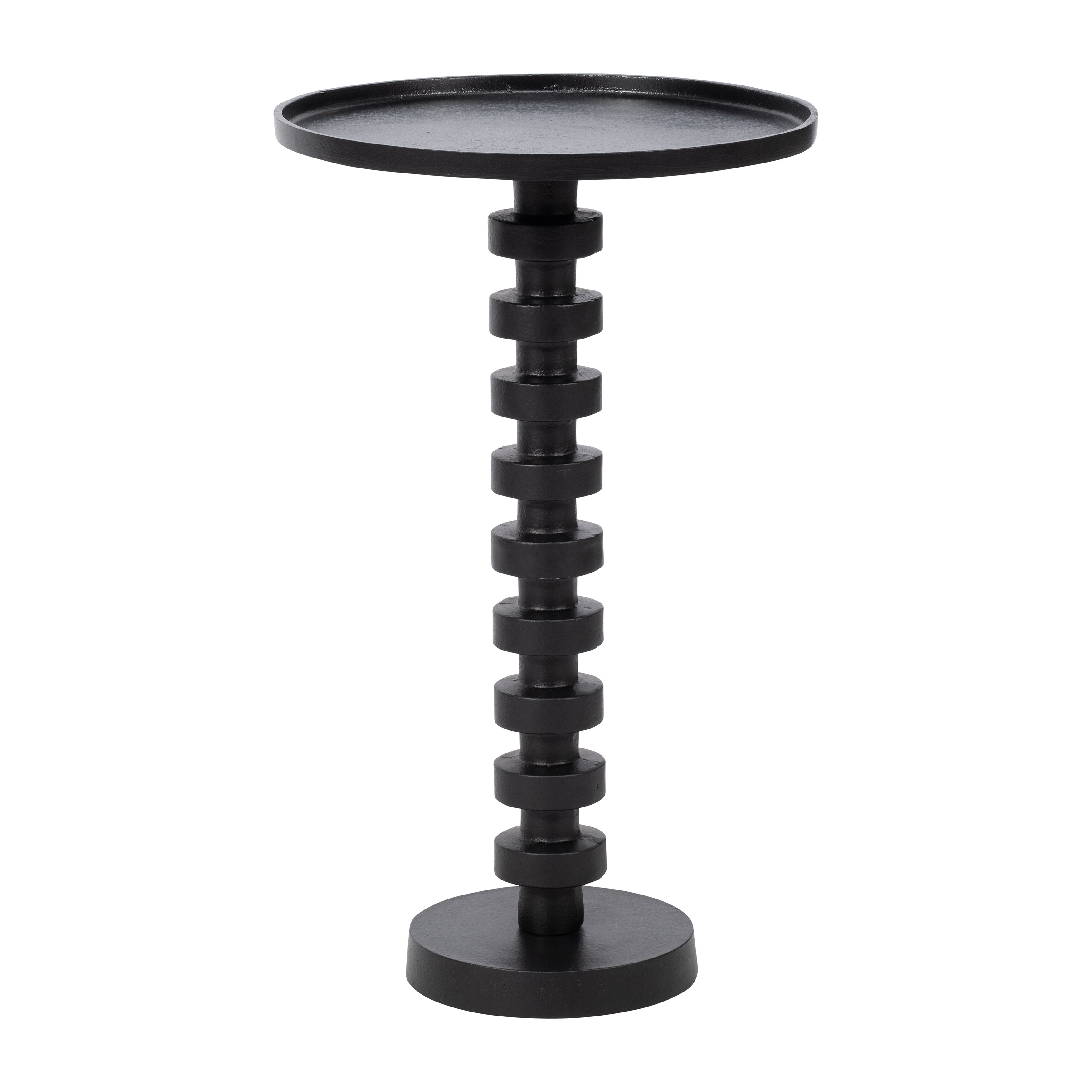 Sagebrook Home Aluminum Stacked Pedestal Accent Table