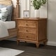 preview thumbnail 15 of 51, Muriel Farmhouse 3 Drawers Nightstand with Built-In Outlets by HULALA HOME