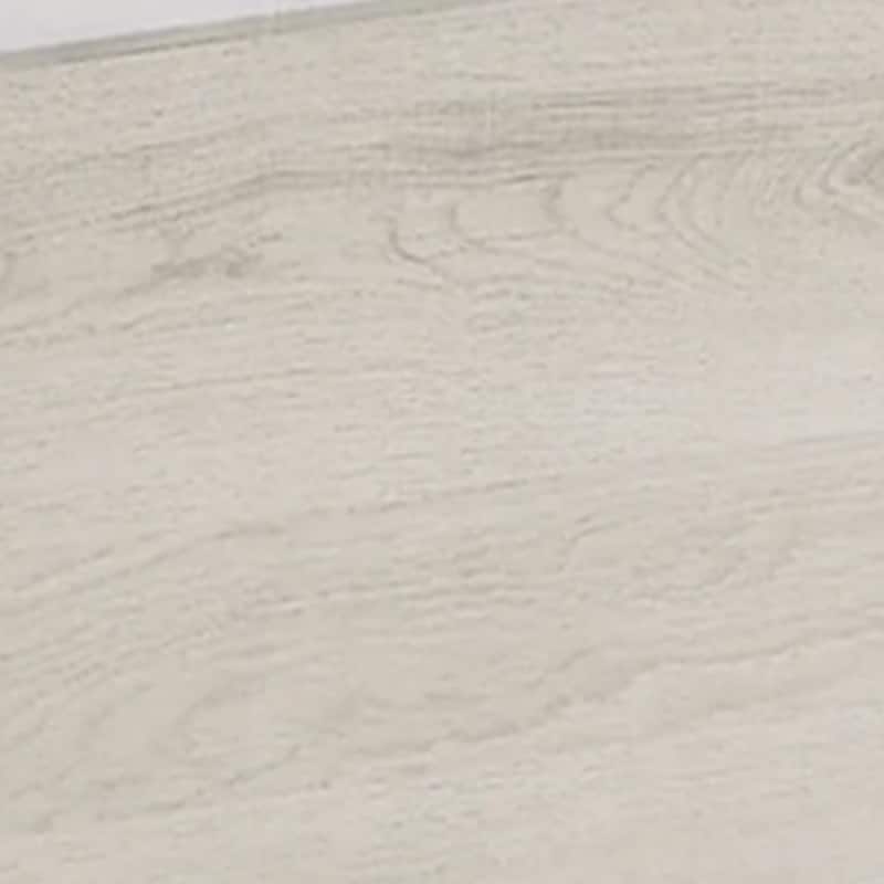 Cuzzy Queen Platform Bed with Panel Headboard, Low Profile White Wood