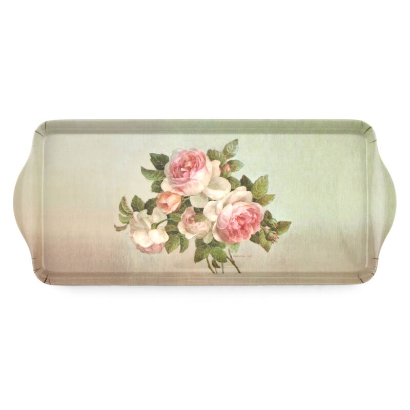 Pimpernel Antique Roses Melamine Sandwich Tray - 15.25" x 6.5"