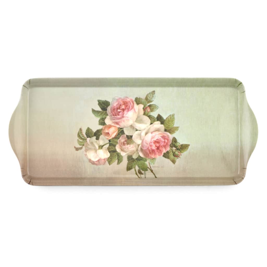 Pimpernel Antique Roses Melamine Sandwich Tray - 15.25" x 6.5"