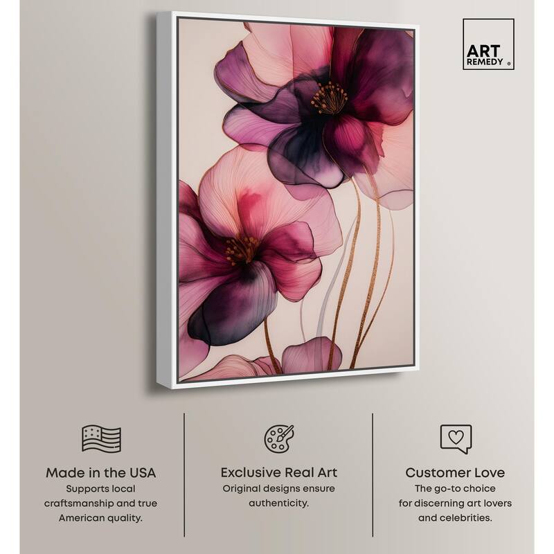 Velvet Verse III Canvas by Art Remedy