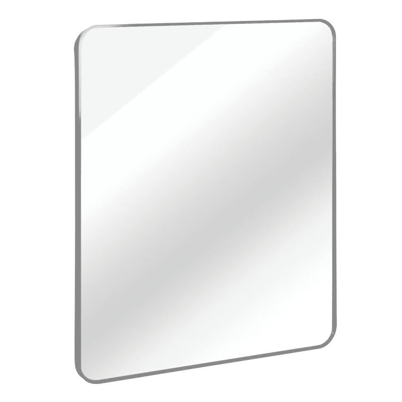 GDFStudio - Lucentia Luxury Modern Rectangular Bathroom Vanity Decorative Mirror with Metal Frame & Clean Architectural Profile