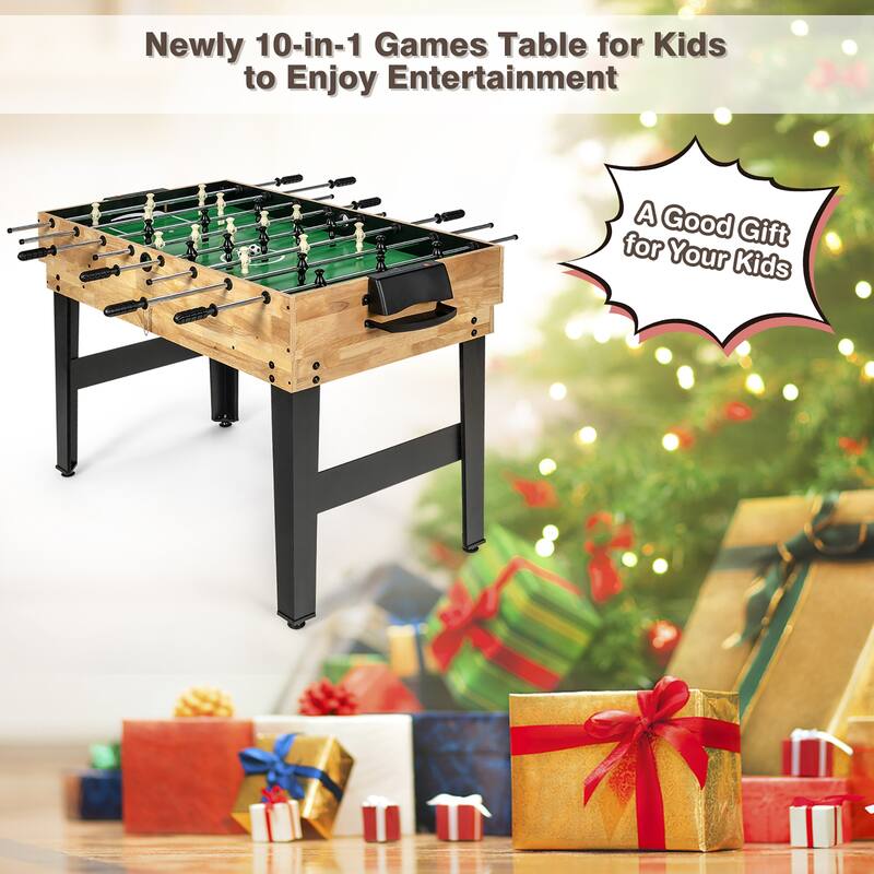 Costway 10-in-1 Combo Game Table Set, Multi Game Table for Home, Game - See Details