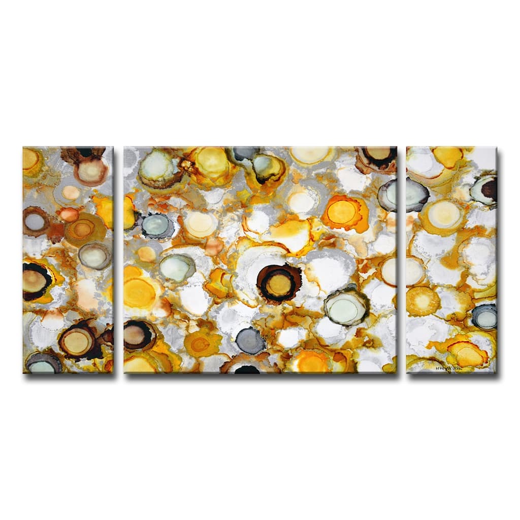 'Sundrops' 3-Pc Wrapped Canvas Wall Art Set by Norman Wyatt Jr.