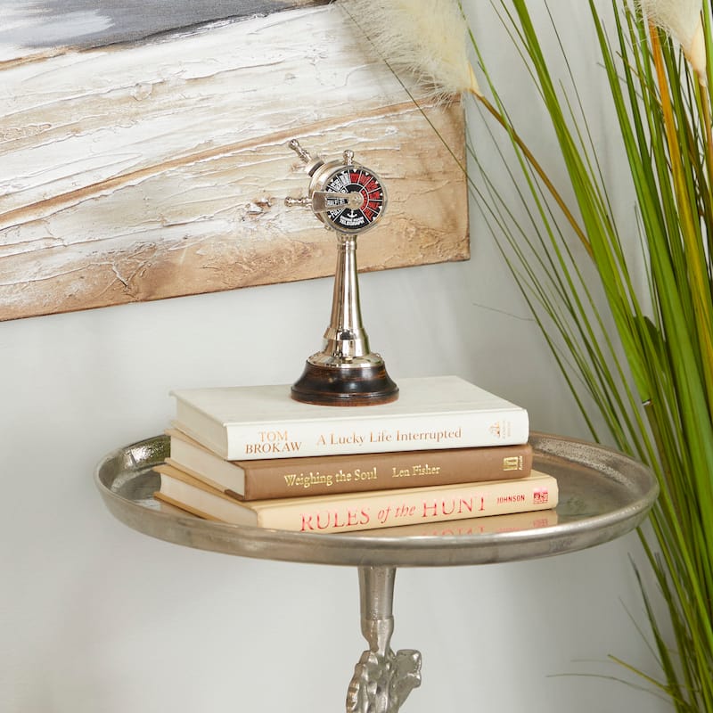 Classic Metallic Ship Telegraph - Gold or Silver - Silver
