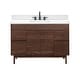 preview thumbnail 24 of 34, Avanity Carina Bathroom Vanity in Coffee Teak with White Engineered Stone Top