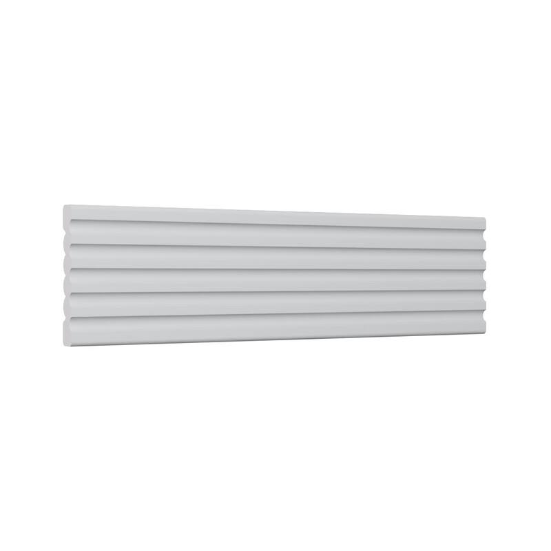 WM338: 9/16-in D x 3-3/8-in W x 96-in L Americraft Solid Hardwood Stain Grade Fluted or Reeded Reversible Moulding